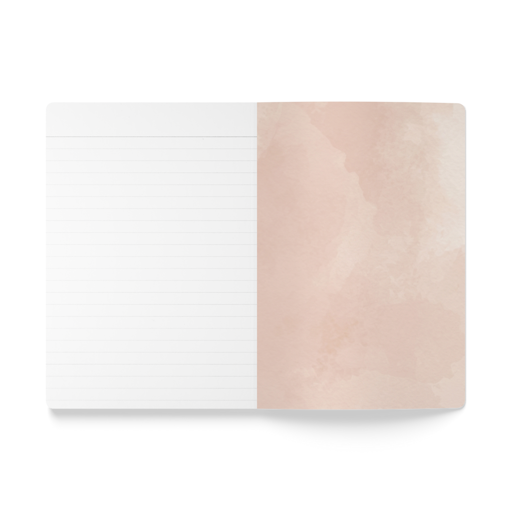 When Love Meets Grief Journal — Softcover Grief Companion Notebook — Light Orange