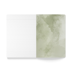 When Love Meets Grief Journal — Softcover Grief Companion Notebook — Gray Yellow Green