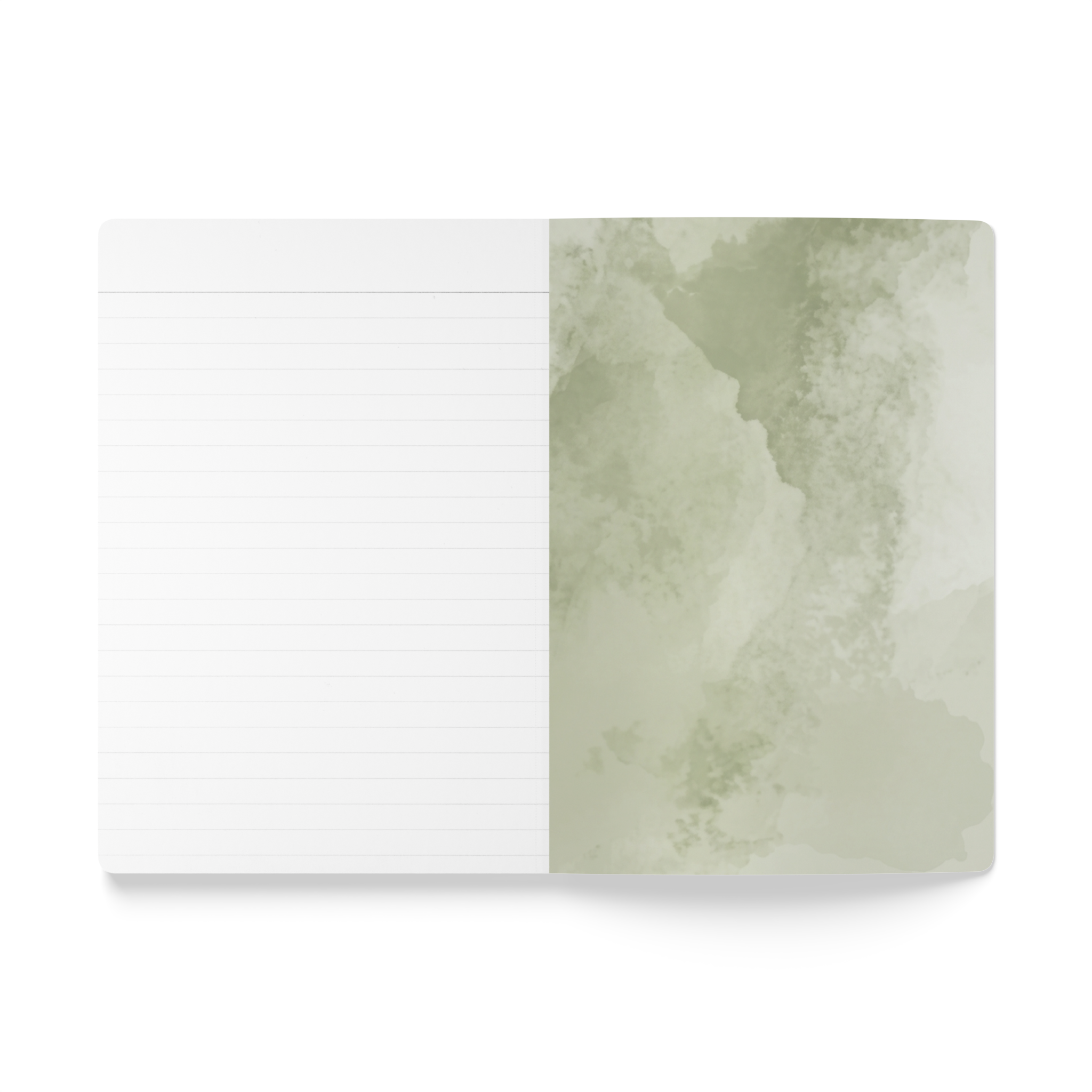 When Love Meets Grief Journal — Softcover Grief Companion Notebook — Gray Yellow Green