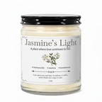 Jasmine’s Light Premium Handcrafted Soy Candle Travel Size | Honeysuckle, Jasmine & Sandalwood | 4 oz