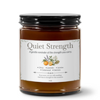 Quiet Strength Premium Handcrafted Soy Candle Travel Size | Citrus, Lavender, Jasmine, Oakmoss & Cedarwood | 4oz