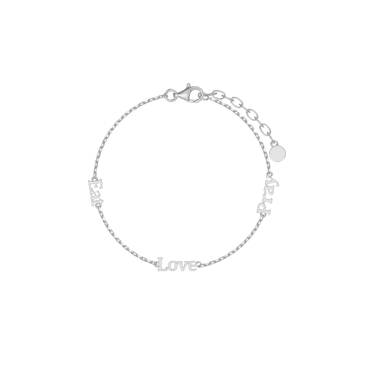 Names Linked by Love Bracelet