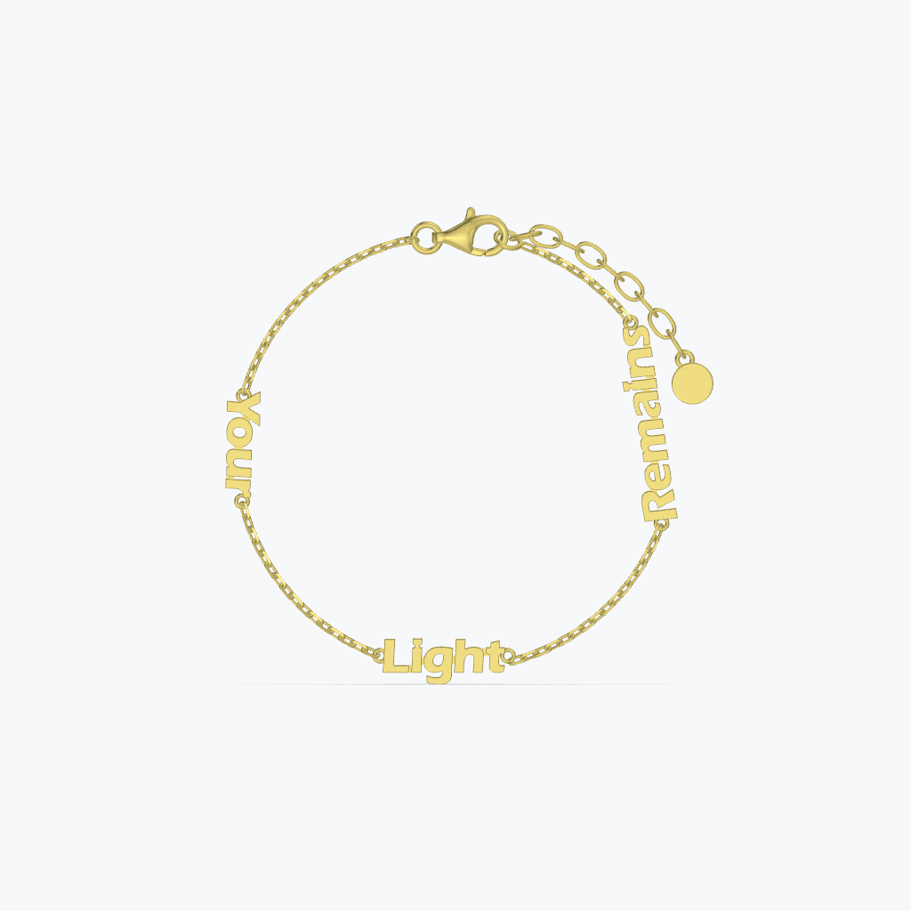 Your Light Remains- Linked by Love Bracelet