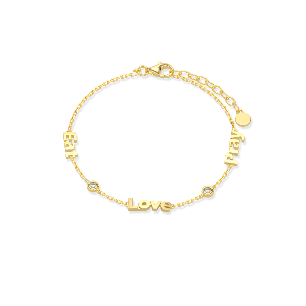 Names Linked by Love Bracelet