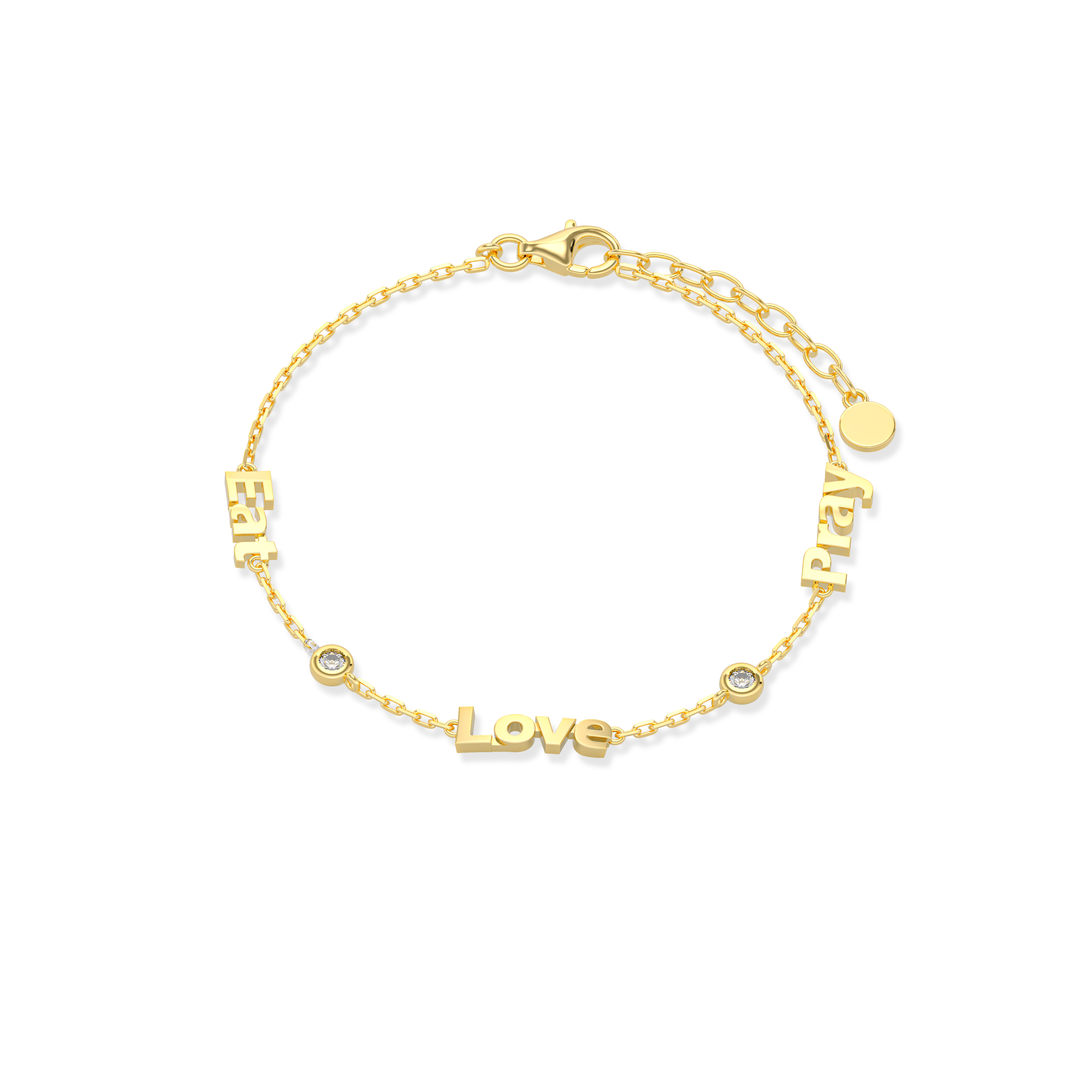 Names Linked by Love Bracelet