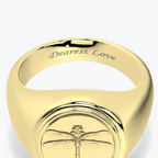 Dragonfly Coin Ring