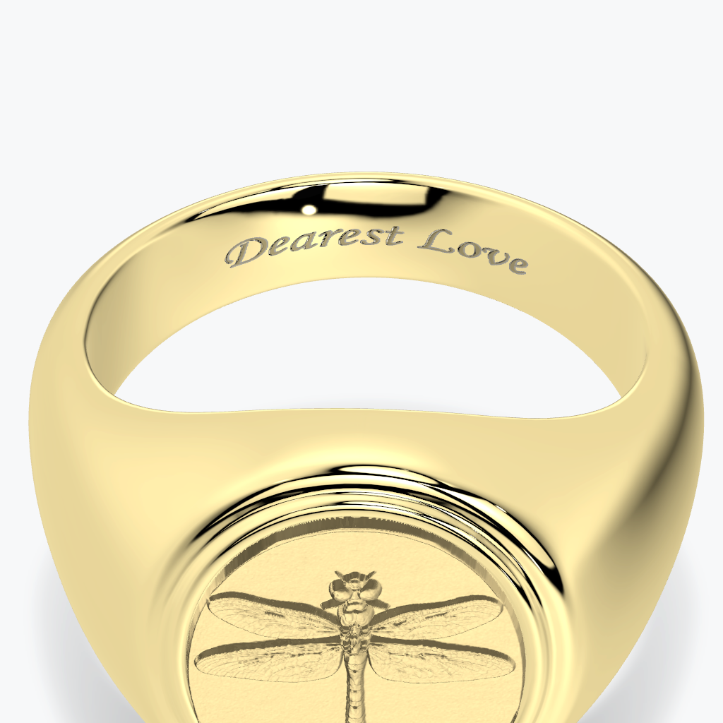 Dragonfly Coin Ring