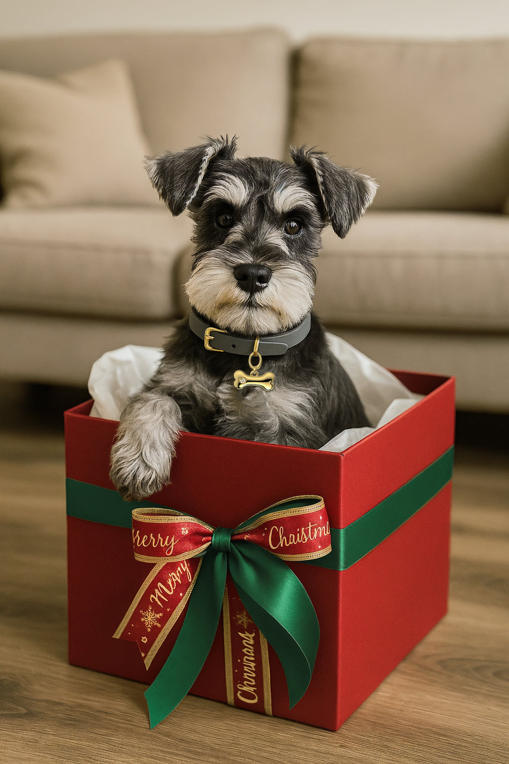 Personalized Pet Charm with Custom Greeting Card