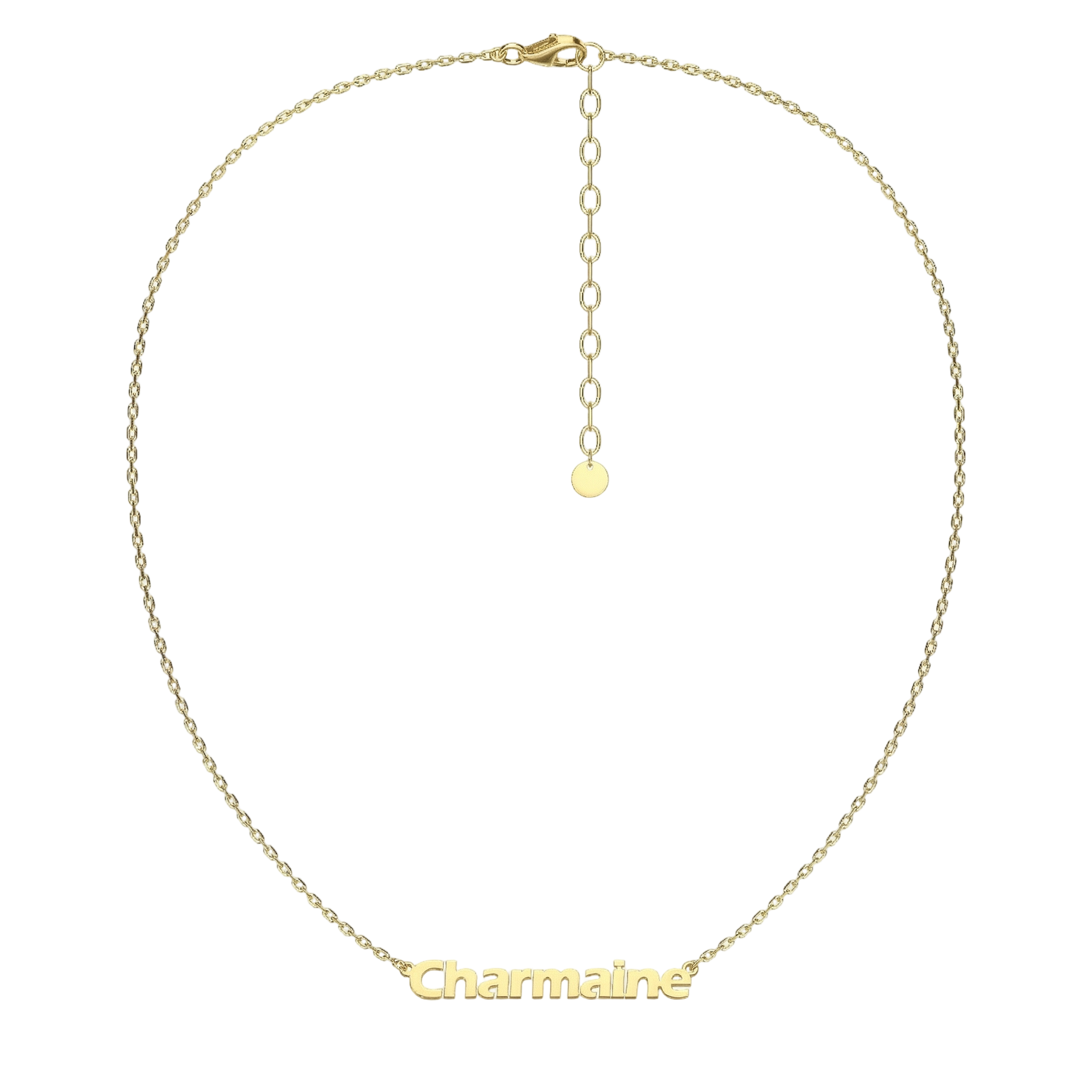Personalized Name Necklace with Zircon Accents & Custom Greeting Card