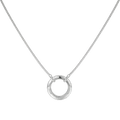 Personalized Circle of Love Family Name Necklace with Customizable Birthstones & Custom Greeting Card