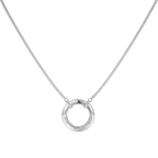 Personalized Circle of Love Family Name Necklace with Customizable Birthstones & Custom Greeting Card