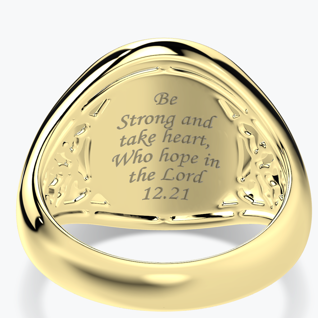 Heart with wings Coin Ring