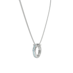 Personalized Circle of Love Family Name Necklace with Customizable Birthstones & Custom Greeting Card